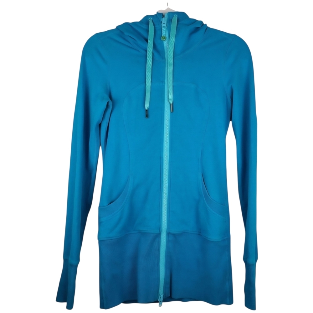 Lululemon Scuba Full Zip Hoodie Sz 4 Long Sleeve Sweater Activewear Yoga Gym